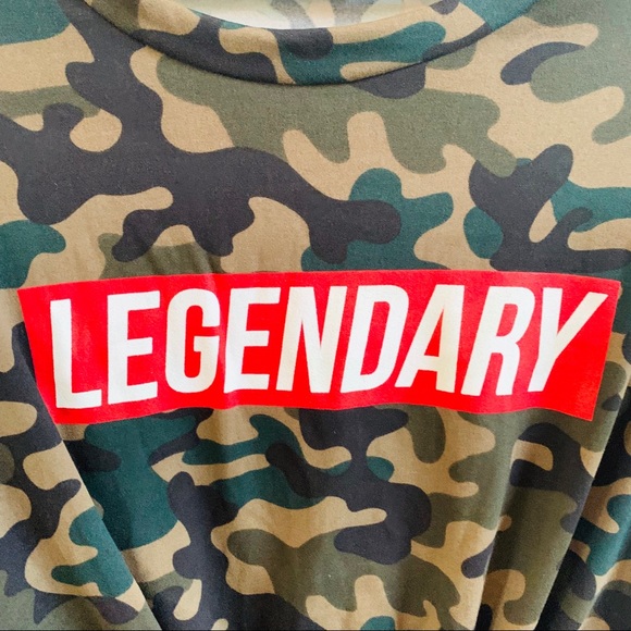 Camouflage cropped long sleeve tee - Picture 4 of 5